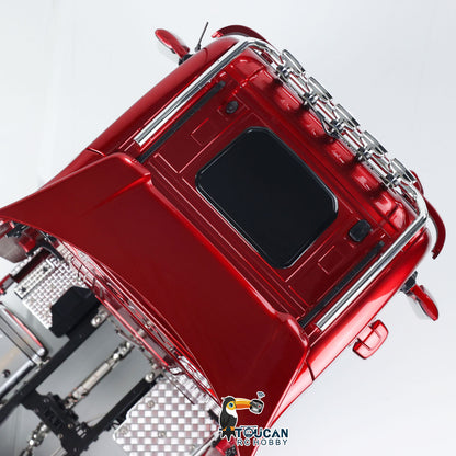 MD 1/14 6x6 Metal RC Tractor Truck 770S Remote Control Car Model 2 Speed Transmission Metal Chassis FlySky ST8  CNC Differential Lock Axles Sound Light Motor Servo ESC