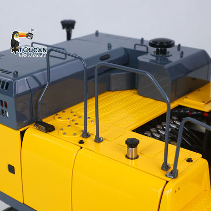 Metal LESU 1/14 Remote Control Hydraulic Tracked Excavator SK500 RC Digger 6CH Valve 3MAP Pump Brass Relief Valve Light System