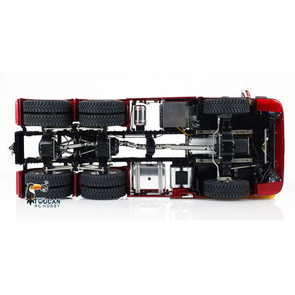 MD 1/14 6x6 Metal RC Tractor Truck 770S Remote Control Car Model 2 Speed Transmission Metal Chassis FlySky ST8  CNC Differential Lock Axles Sound Light Motor Servo ESC