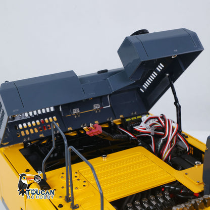Metal LESU 1/14 Remote Control Hydraulic Tracked Excavator SK500 RC Digger 6CH Valve 3MAP Pump Brass Relief Valve Light System