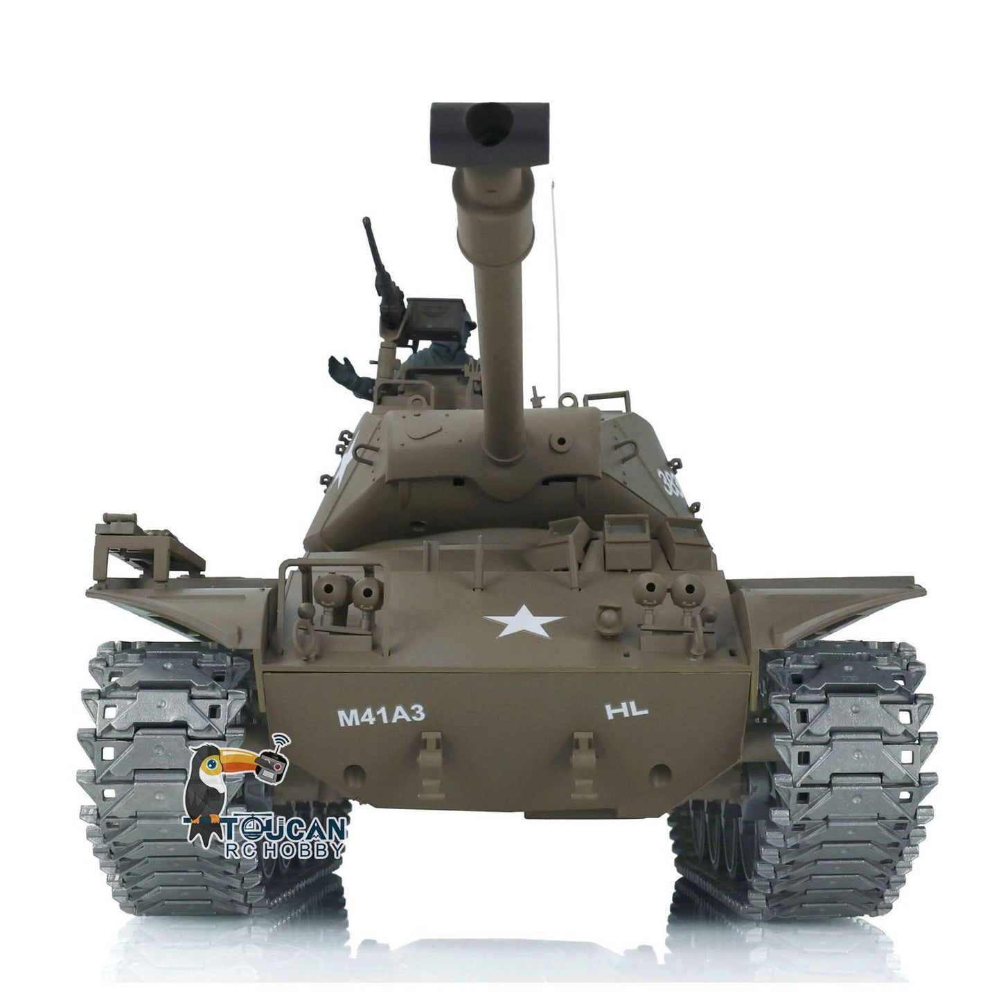 TOUCAN RC HOBBY Henglong 1/16 TK7.0 3839 USA Walker Bulldog RTR RC Tank FPV 360 Degrees Turret IR BB Smoke Metal Sprockets Idlers Road Wheels Gearbox Tracks