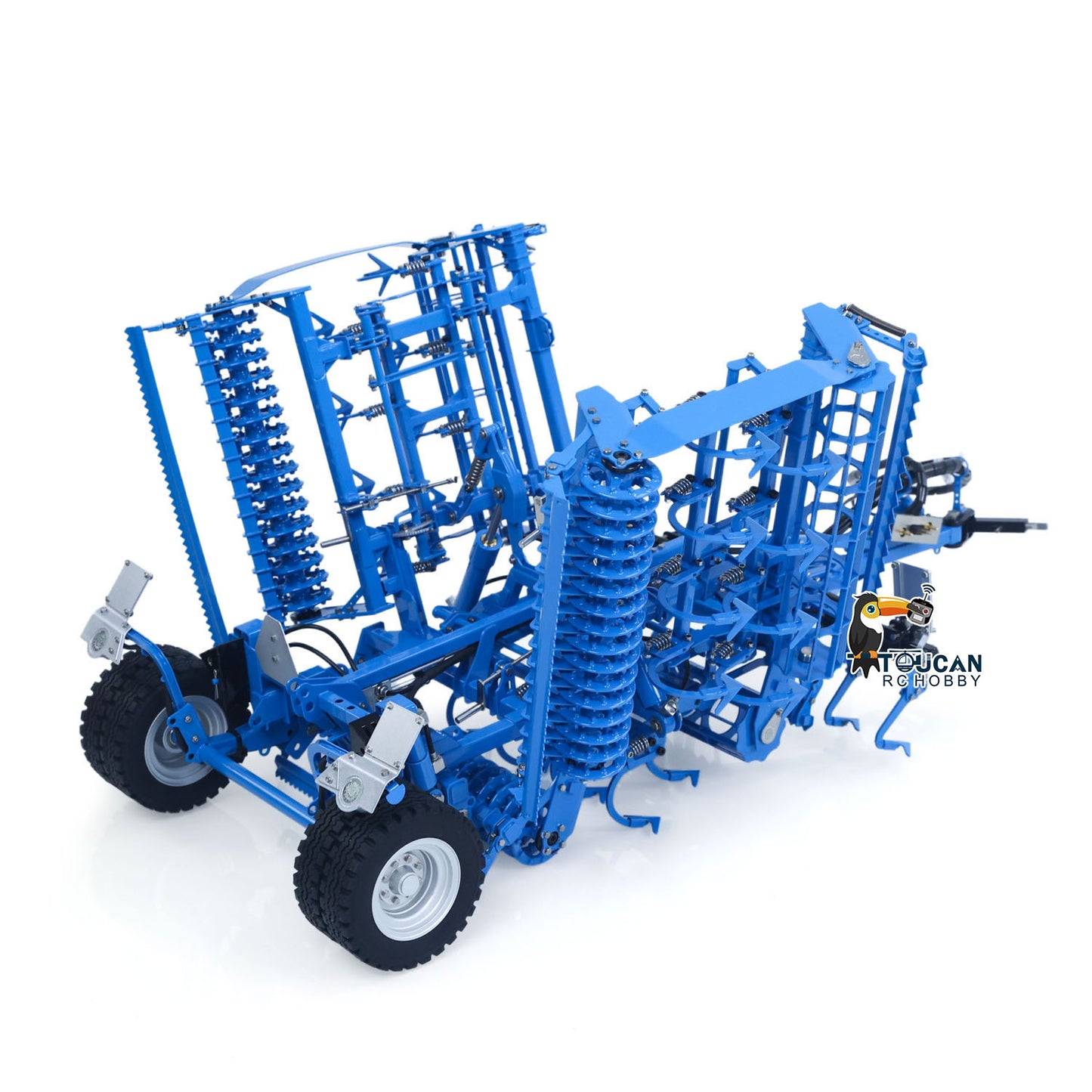 LESU AOUE 1050 Metal 4x4 1/14 RC Tractor Truck Hydraulic Agricultural Vehicles K500 Seedbed Pre-sowing Soil Preparation Machine Frsky XE Lite