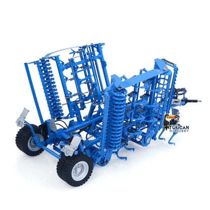 LESU AOUE 1050 Metal 4x4 1/14 RC Tractor Truck Hydraulic Agricultural Vehicles K500 Seedbed Pre-sowing Soil Preparation Machine Frsky XE Lite