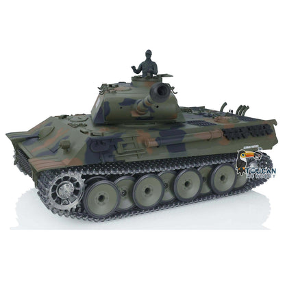 US STOCK 2.4G Henglong 1/16 7.0 3819 German Panther RTR RC Tank Radio Controlled Model W/ Sprocket Idler Wheels Infrared Receiver