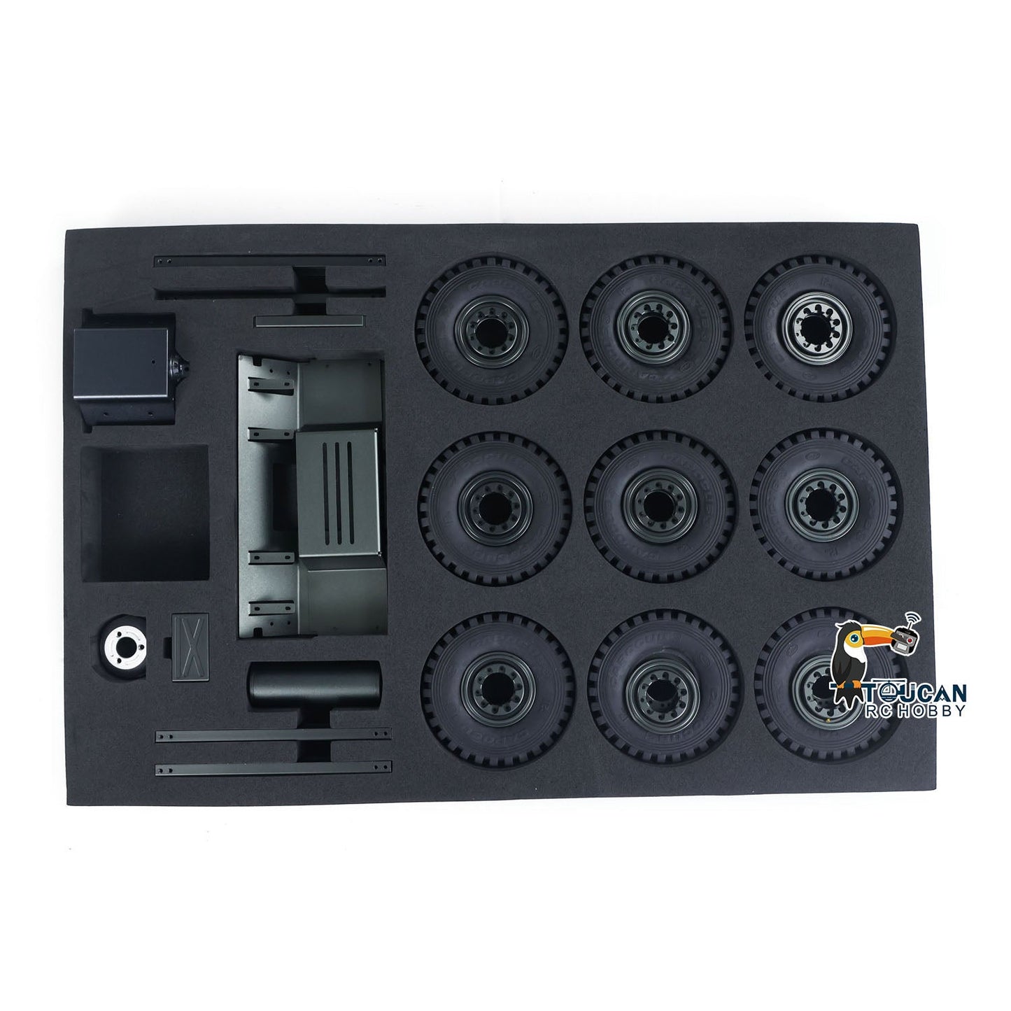 CAPO CUB3 8X8 Metal CNC 1/18 RC Military Transport Truck 2Speed Gearbox Lock Differential Axle DIY Model Car No Electronic Parts