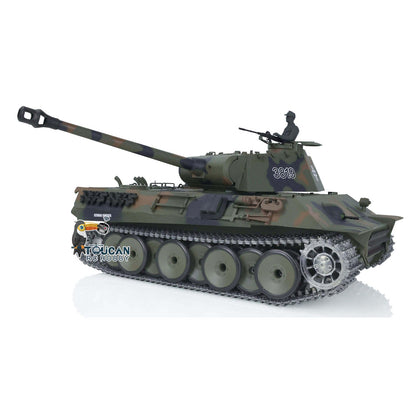 US STOCK 2.4G Henglong 1/16 7.0 3819 German Panther RTR RC Tank Radio Controlled Model W/ Sprocket Idler Wheels Infrared Receiver