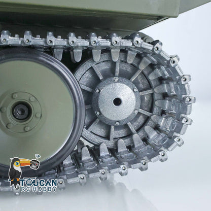 US STOCK 2.4G Henglong 1/16 7.0 3819 German Panther RTR RC Tank Radio Controlled Model W/ Sprocket Idler Wheels Infrared Receiver