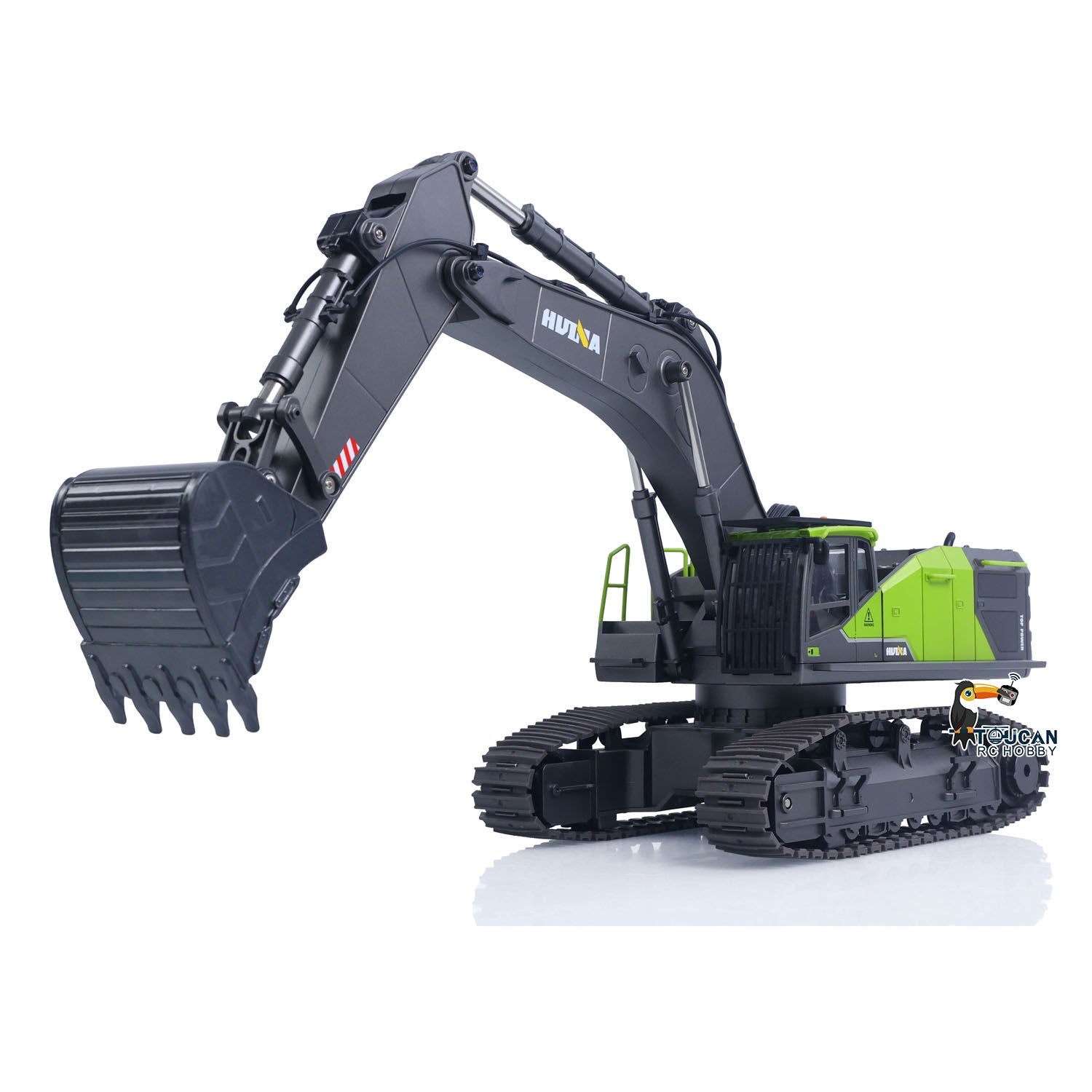 In Stock HUINA Plastic 1/14 Metal RC Excavator 1593 28CH 2.4Ghz