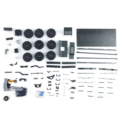 CAPO CUB3 8X8 Metal CNC 1/18 RC Military Transport Truck 2Speed Gearbox Lock Differential Axle DIY Model Car No Electronic Parts