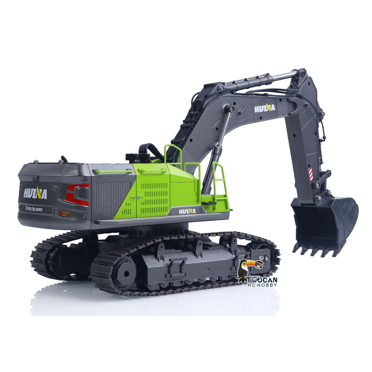 US Stock HUINA 1:14 Scale 593 1593 Toys RTR Truck Model RC Excavator Car Gift Battery 2.4Ghz Remote Control Light Sound