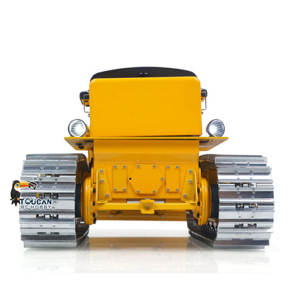 Fast Free Shipping for EU Metal 1/14 RC Hydraulic Bulldozer D7 Remote Control Dozer Model Engineering Vehicle Flysky Radio Light Sound System Battery
