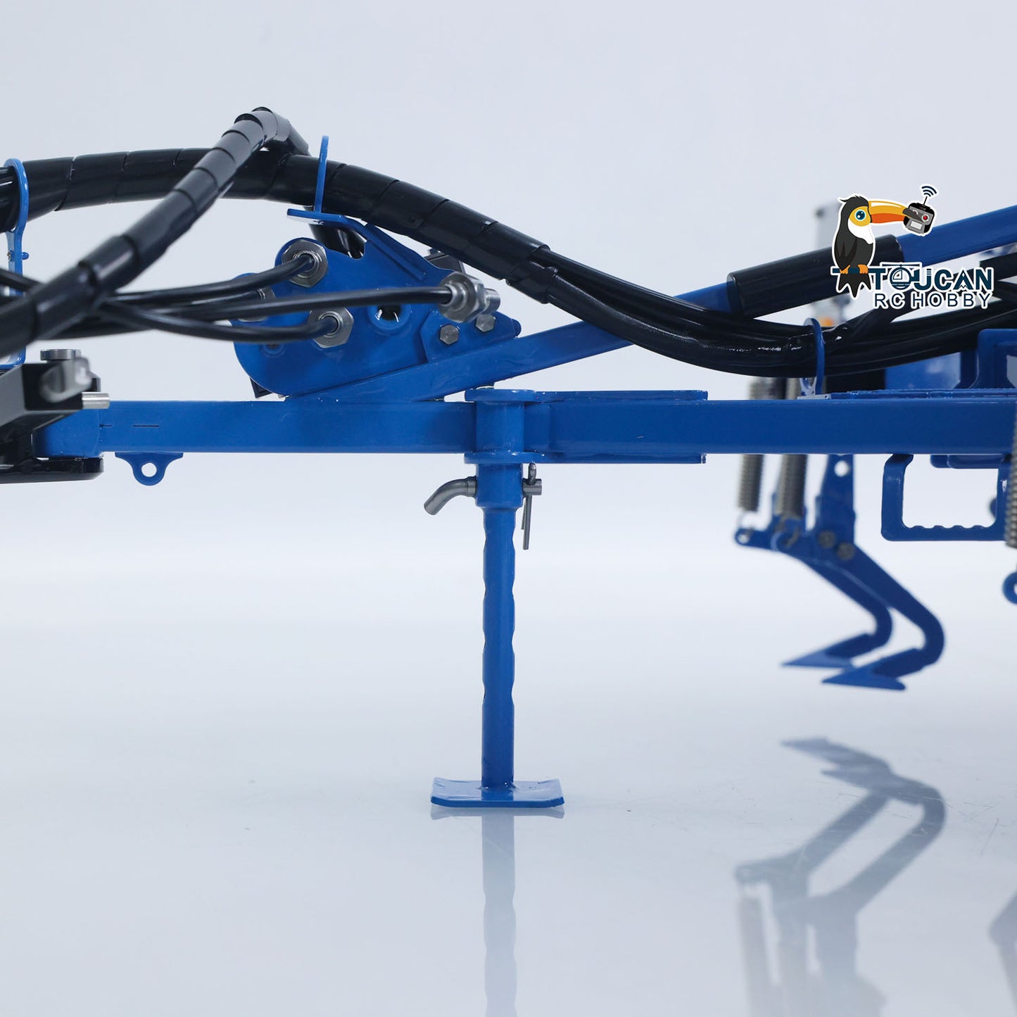 LESU AOUE 1050 Metal 4x4 1/14 RC Tractor Truck Hydraulic Agricultural Vehicles K500 Seedbed Pre-sowing Soil Preparation Machine Frsky XE Lite