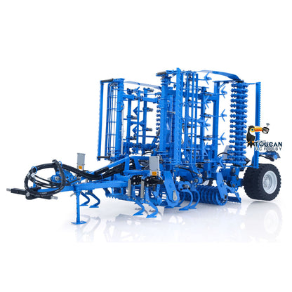 LESU AOUE 1050 Metal 4x4 1/14 RC Tractor Truck Hydraulic Agricultural Vehicles K500 Seedbed Pre-sowing Soil Preparation Machine Frsky XE Lite