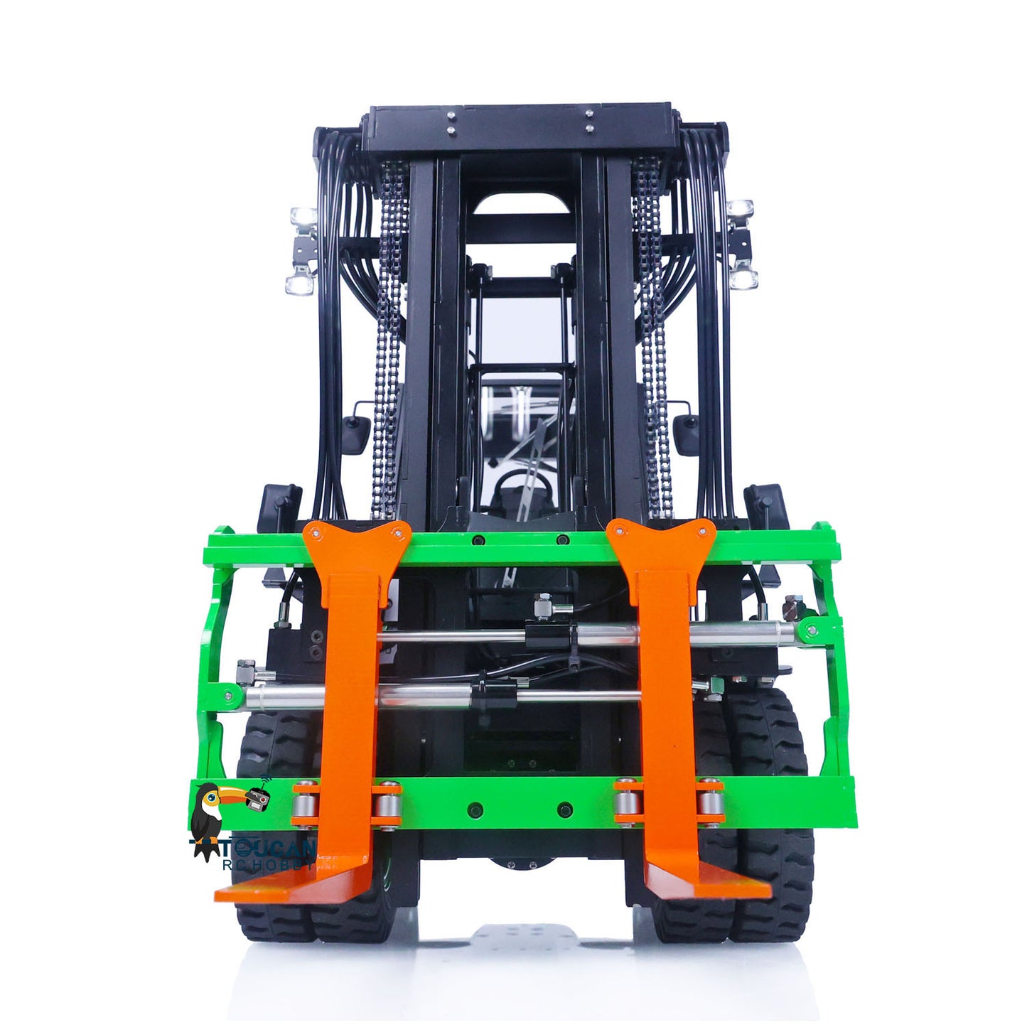 LESU AOUE LD160S 1/14 Metal Hydraulic RC Forklift FlySky ST8 Remote Controller and SR12 Receiver 6 Ways Reversing Valve Sound Light System