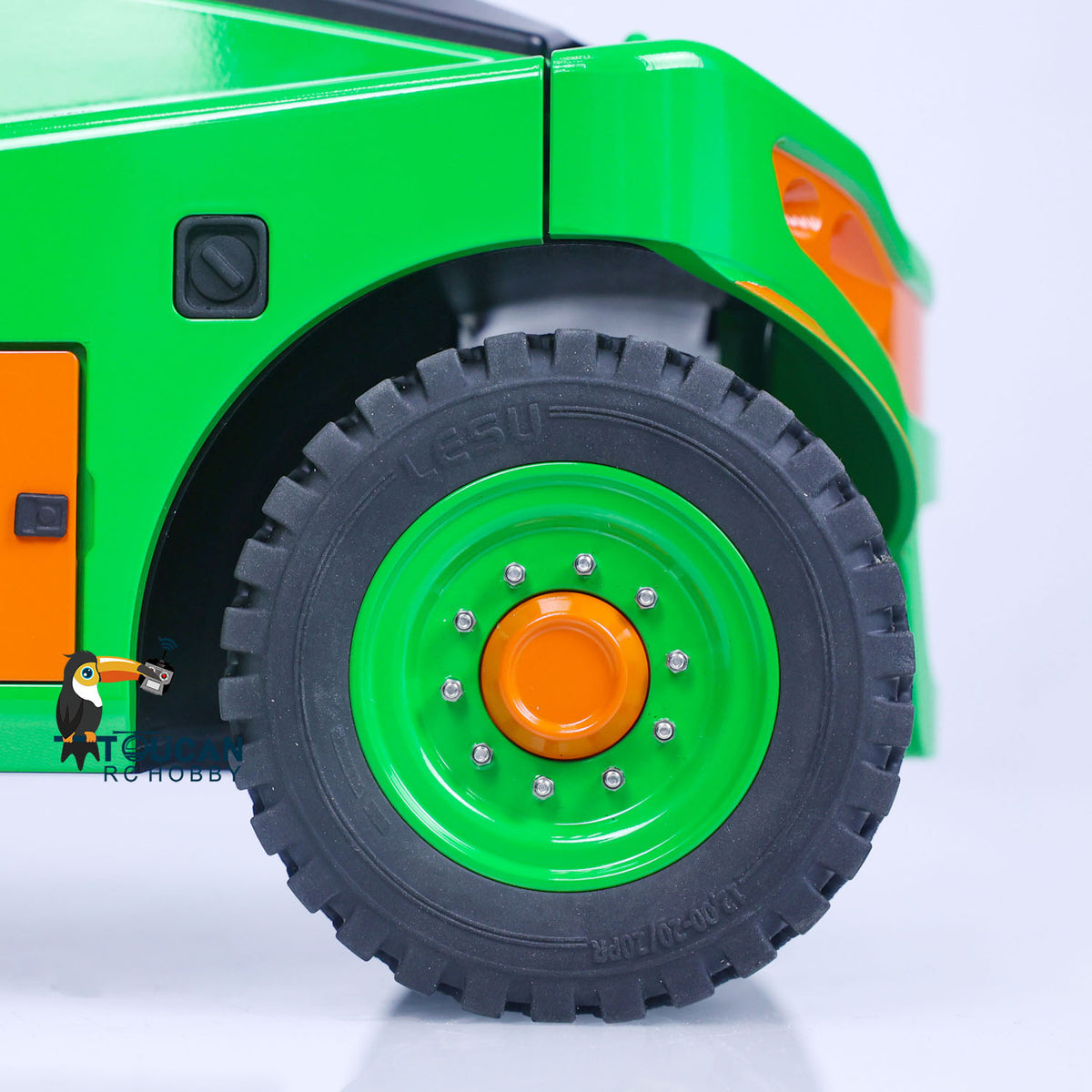 TOUCAN RC HOBBY LESU AOUE LD160S 1/14 Metal Hydraulic RC Forklift FlySky ST8 Remote Controller Towing Hook 6 Ways Reversing Valve Sound Light System Rear Steering Axle