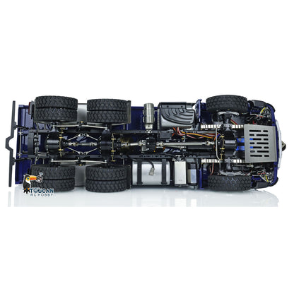 LESU 1/14 3Axles RC Hydraulic Dumper Truck 3348 6X6 Remote Control Car Painted Assembled Upgrade Hobby Model