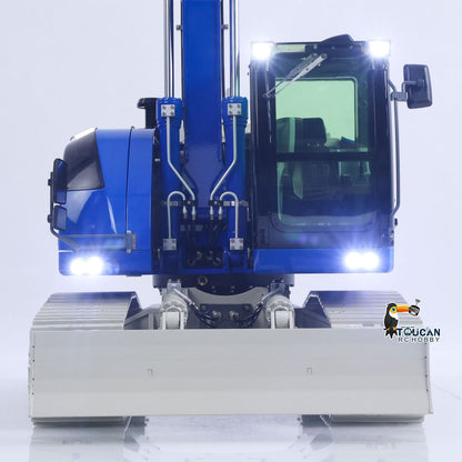 TOUCAN RC HOBBY JDModel R920 208 1/14 Metal RTR RC Hydraulic Excavator 7-Way Valve Quick Coupler PL18EV Lite Controller Brushless Motor Light Sound for Collectors Outdoor