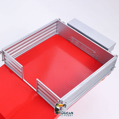 LESU A0055 1/14 Metal Hydraulic Lifting RC Trailer with 5 Axles Steering Electric Support Legs for RC Tractor Truck Model Weekend Outdoor Fun