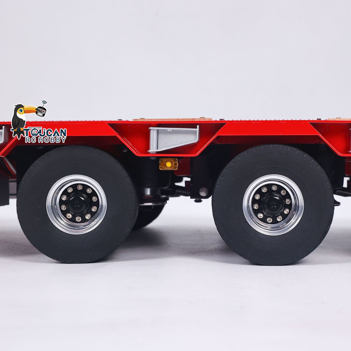 LESU A0055 1/14 Metal Hydraulic Lifting RC Trailer with 5 Axles Steering Electric Support Legs for RC Tractor Truck Model Weekend Outdoor Fun