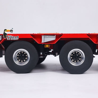 LESU A0055 1/14 Metal Hydraulic Lifting RC Trailer with 5 Axles Steering Electric Support Legs for RC Tractor Truck Model Weekend Outdoor Fun