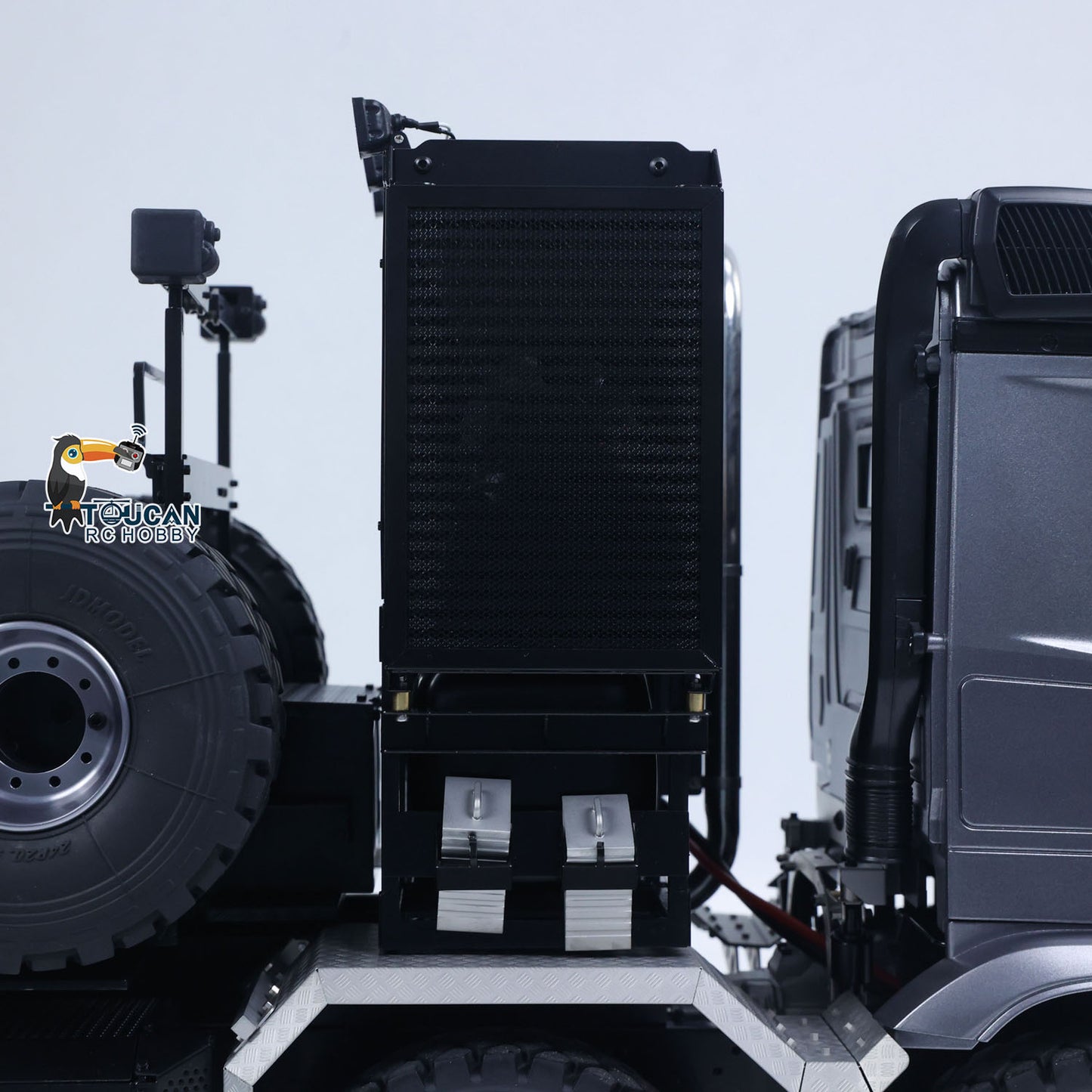 Toucanhobby BZ4663 1/14 Metal 8x8 RC Tractor Truck PNP 3 Speed Transmission Differential Lock Axles Remote Winch ST8 Controller Light Sound for Model Collectors