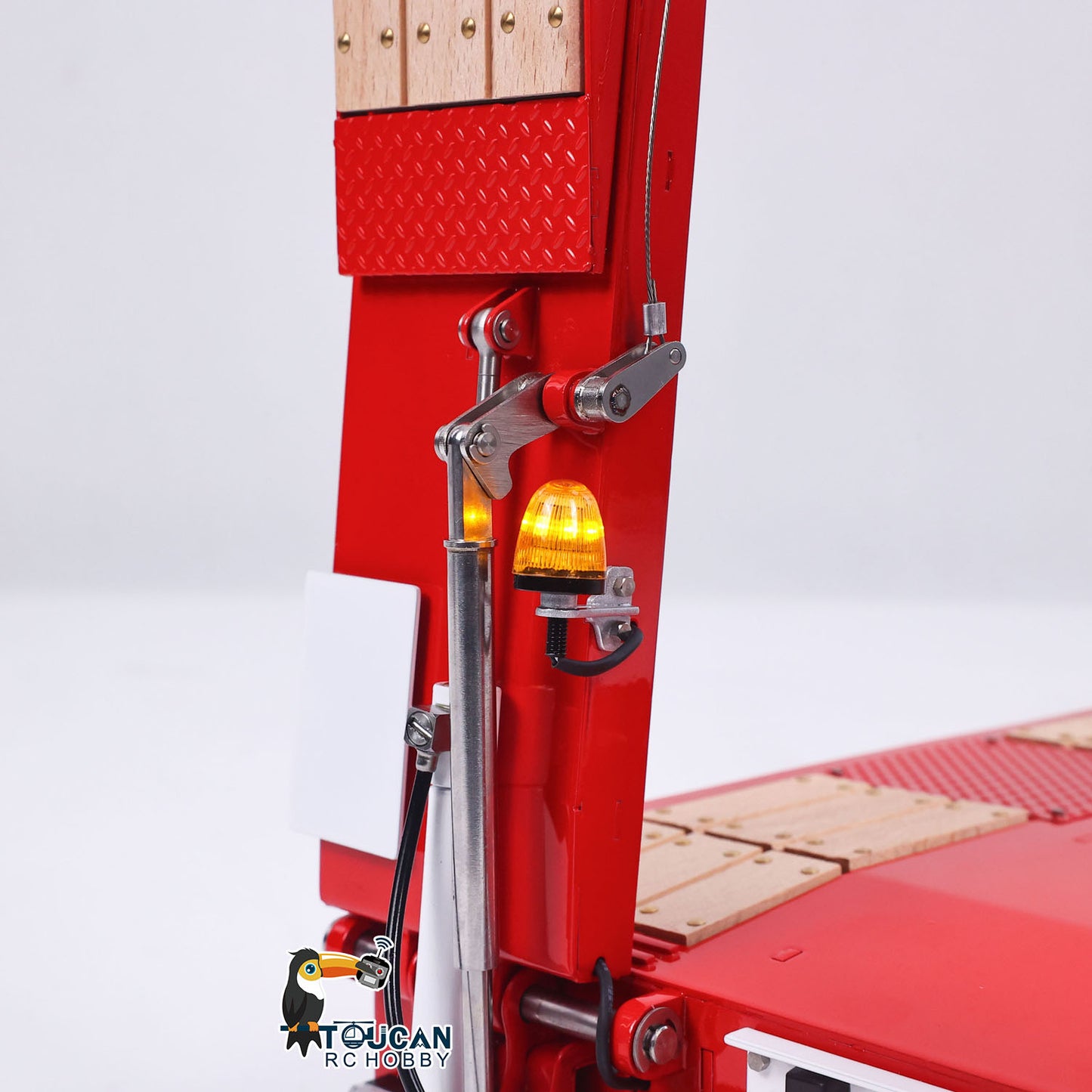 LESU A0055 1/14 Metal Hydraulic Lifting RC Trailer with 5 Axles Steering Electric Support Legs for RC Tractor Truck Model Weekend Outdoor Fun