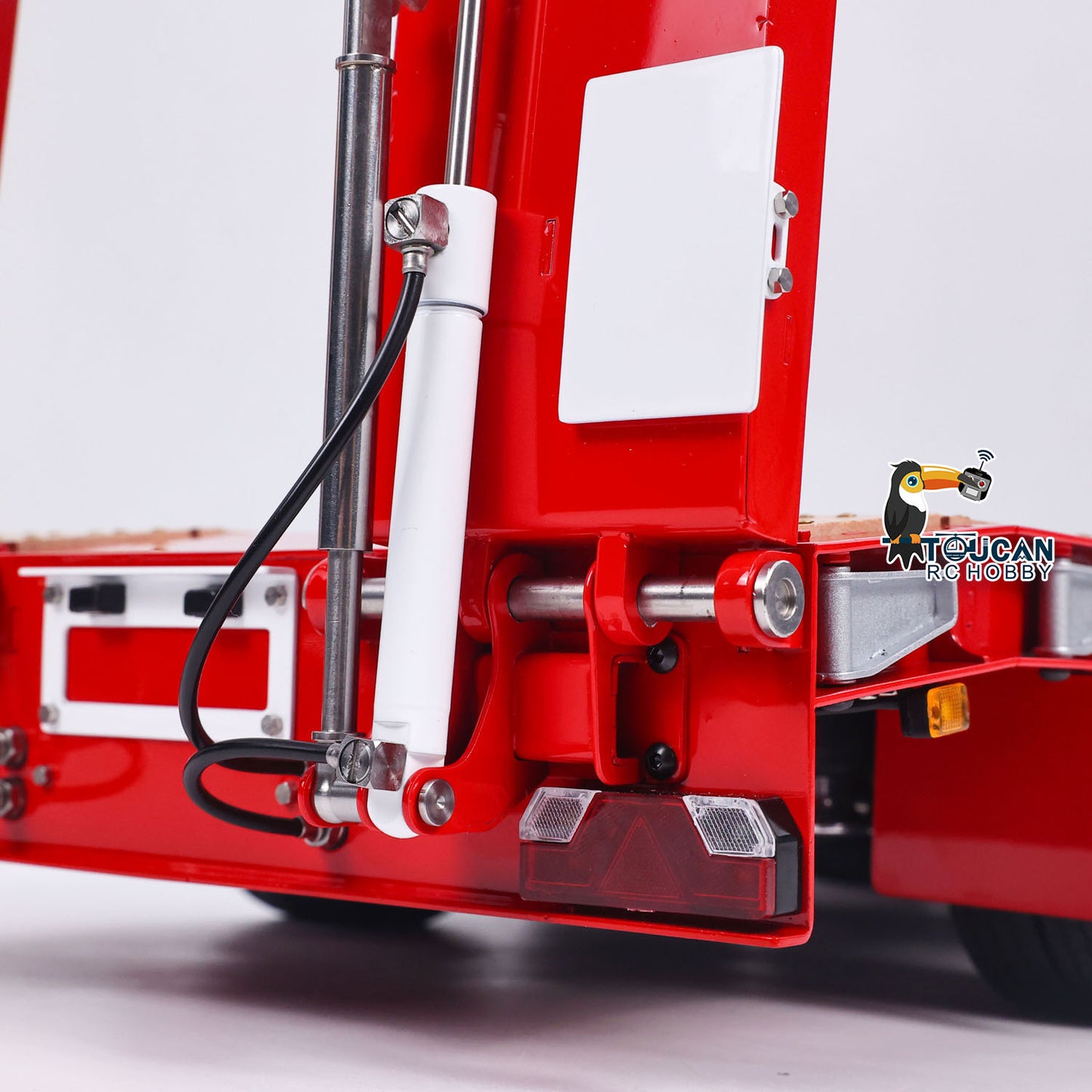 LESU A0055 1/14 Metal Hydraulic Lifting RC Trailer with 5 Axles Steering Electric Support Legs for RC Tractor Truck Model Weekend Outdoor Fun