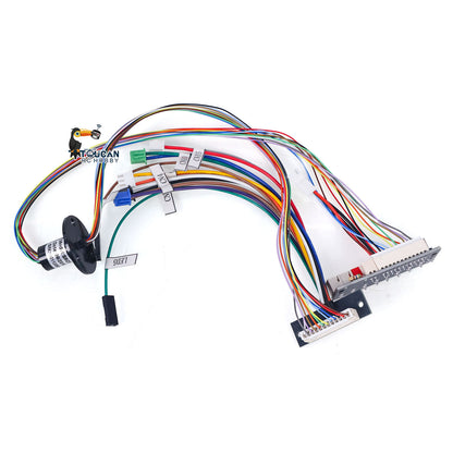 US Stock 1/16 Scale Henglong 6.0 7.0 RC Tank Models Upgraded Part Electric Slip Ring 12P DIY for 360 Degree grees Rotating Gear