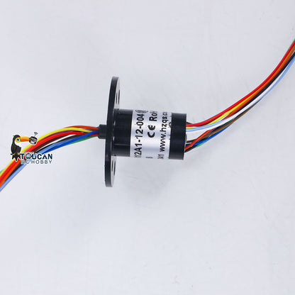 US Stock 1/16 Scale Henglong 6.0 7.0 RC Tank Models Upgraded Part Electric Slip Ring 12P DIY for 360 Degree grees Rotating Gear