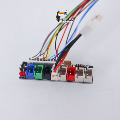 US Stock 1/16 Scale Henglong 6.0 7.0 RC Tank Models Upgraded Part Electric Slip Ring 12P DIY for 360 Degree grees Rotating Gear