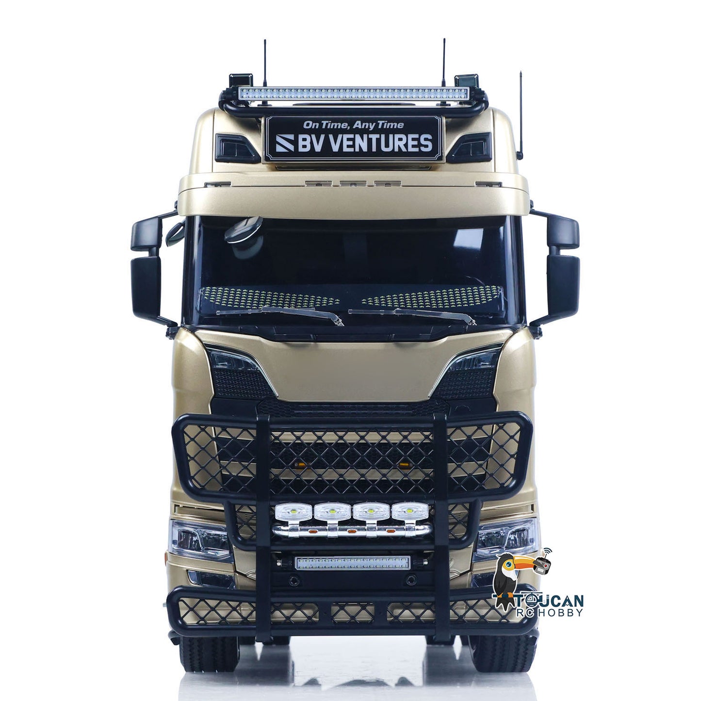 In Stock Plastic 1/14 RC Tractor Truck 56379 Remote Control Construction Vehicle Customized by Toucanhobby 4X2 TAMIYA Chassis 3Speed Gearbox Flowing Water Light Smoke Unit ST8 Radio RTR