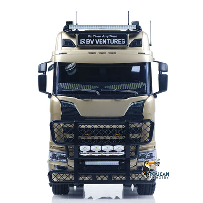 In Stock Plastic 1/14 RC Tractor Truck 56379 Remote Control Construction Vehicle Customized by Toucanhobby 4X2 TAMIYA Chassis 3Speed Gearbox Flowing Water Light Smoke Unit ST8 Radio RTR