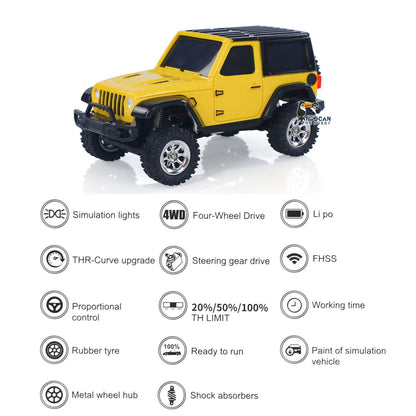 Fast Free Shipping 2.4G 1/36 Remote Control Rock Crawler RC Off Road Car 4*4 RTR Model Vehicle Light Battery Radio Mini Toy for Children Gifts