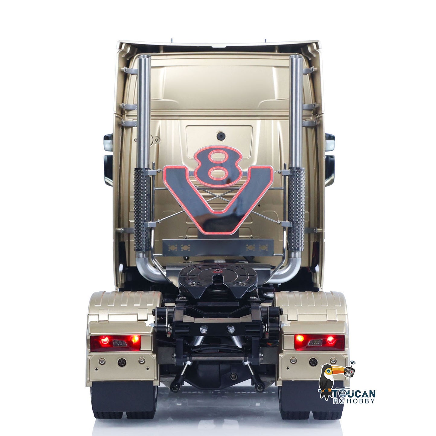 In Stock Plastic 1/14 RC Tractor Truck 56379 Remote Control Construction Vehicle Customized by Toucanhobby 4X2 TAMIYA Chassis 3Speed Gearbox Flowing Water Light Smoke Unit ST8 Radio RTR