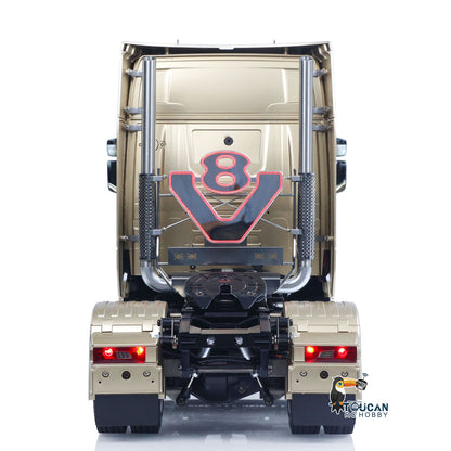 In Stock Plastic 1/14 RC Tractor Truck 56379 Remote Control Construction Vehicle Customized by Toucanhobby 4X2 TAMIYA Chassis 3Speed Gearbox Flowing Water Light Smoke Unit ST8 Radio RTR