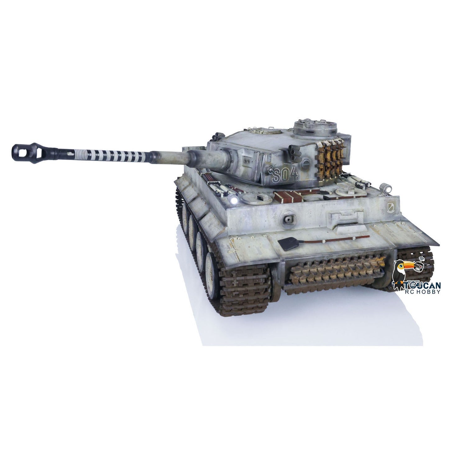 TOUCAN RC HOBBY Henglong 1/16 TK7.0 3818 Tiger I RTR RC Tank FPV 360 Degrees Turret Barrel Recoil Smoke Metal Tracks Sprockets Idlers Road Wheels Hand Spray Painting Color