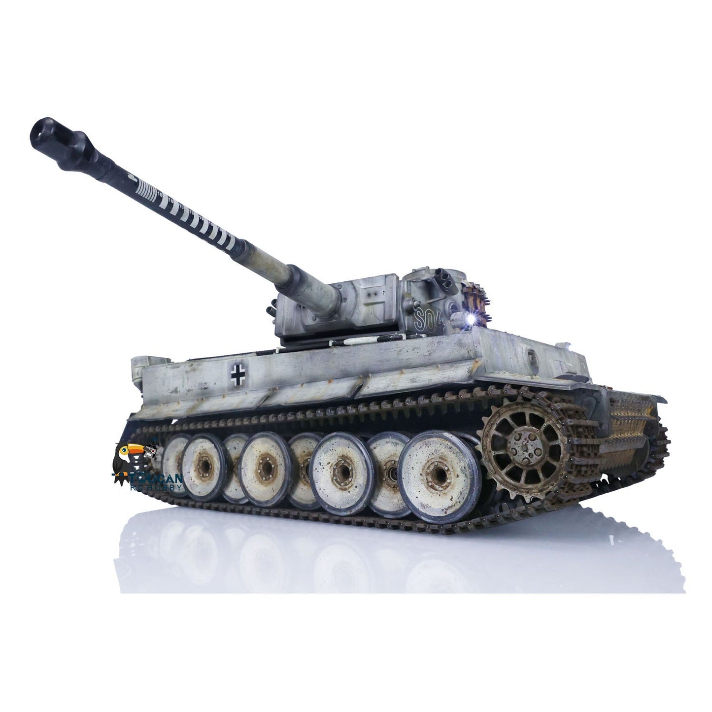 TOUCAN RC HOBBY Henglong 1/16 TK7.0 Plastic German Tiger I Panther RTR RC Tank 3818/3819 360 Degrees Turret Infrared Combat BB Sounds Lights Smoke Model