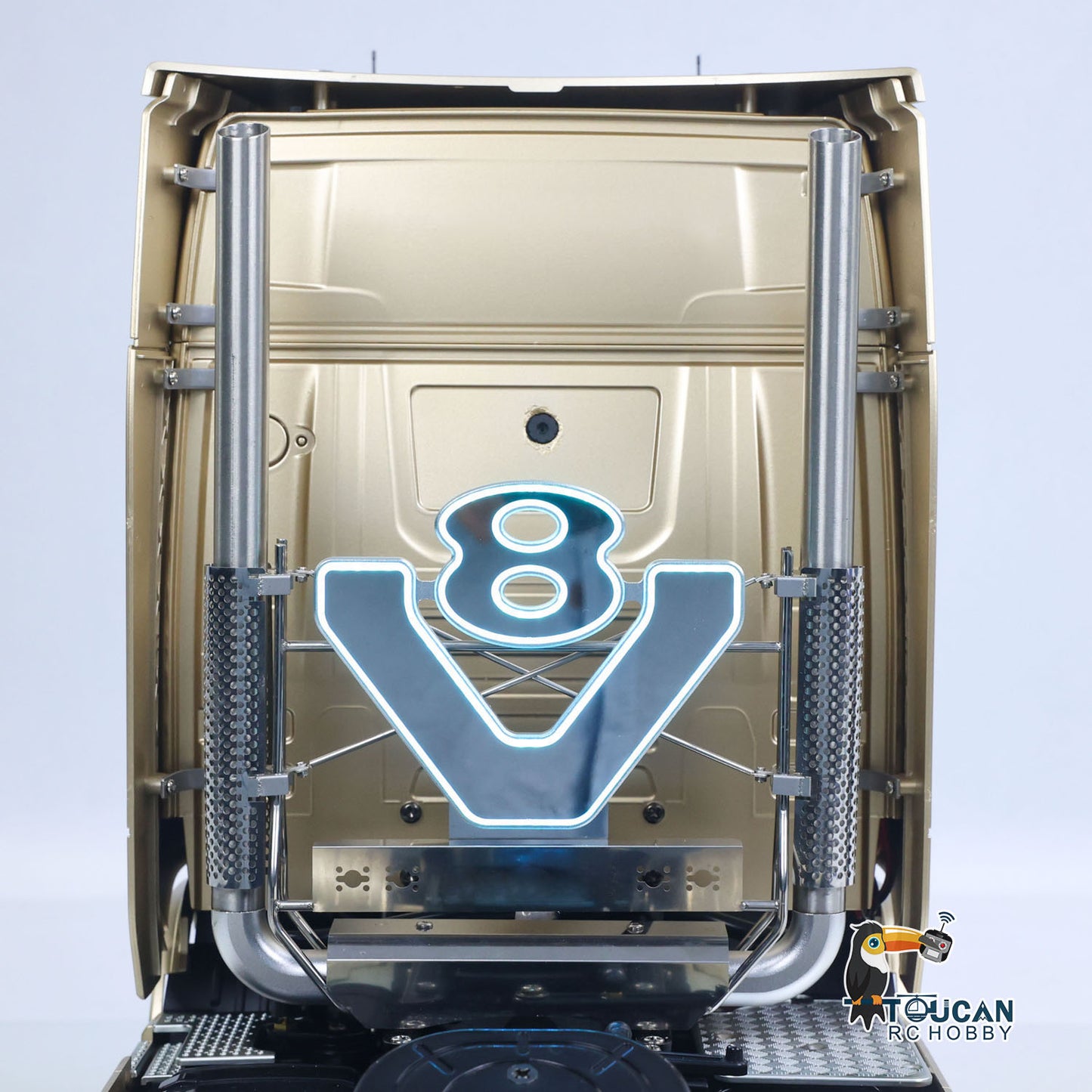 In Stock Plastic 1/14 RC Tractor Truck 56379 Remote Control Construction Vehicle Customized by Toucanhobby 4X2 TAMIYA Chassis 3Speed Gearbox Flowing Water Light Smoke Unit ST8 Radio RTR