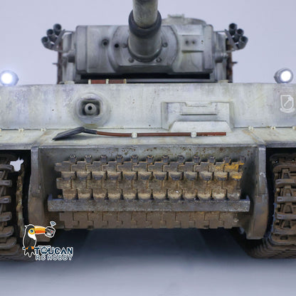 1:16 Henglong RTR RC Tank Pro 7.0 Tiger I 3818 Remote Control Military Cars FPV Hand Spray Painting Color Road Wheels 360 Turret