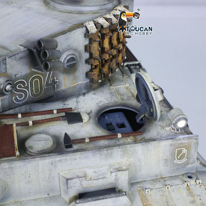 1/16 Heng Long 1/16 RC Tank Upgraded German Tiger I 7.0 Radio Controlled Military Carual Spray Vehicle 3818 360