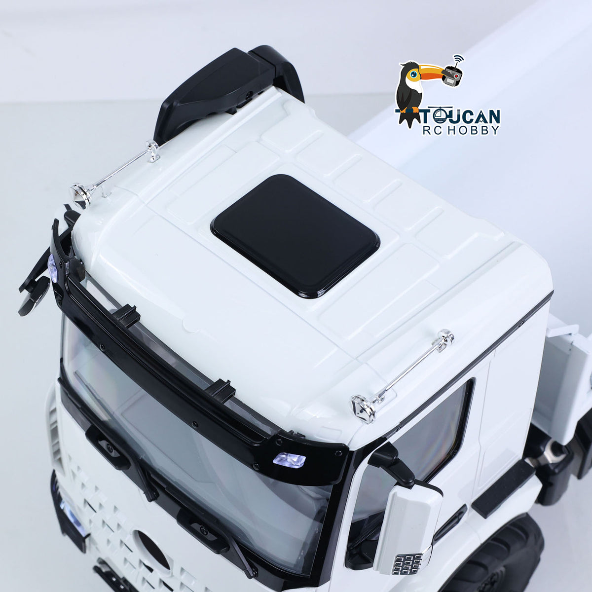 TOUCAN RC HOBBY 3363 MODO 1/14 4x4 ferngesteuerter hydraulischer Metall-Kipper, 2-Gang-Schaltgetriebe, Differentialsperren, RC-Kipper-Modell ST8 mit Funkfernsteuerung, Licht und Sound
