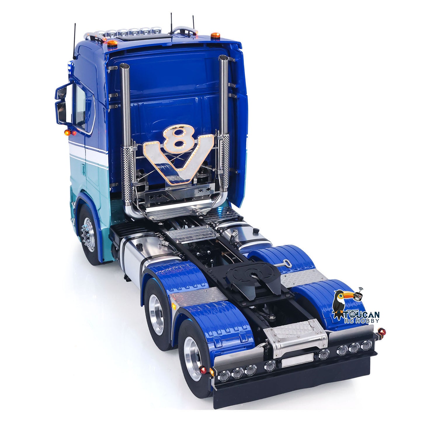 In Stock RTR Unitru 06 770S 1/14 Remote Control Tractor Truck 6X6 Metal Chassis 2Speed Gearbox Smoke Lights Sounds Brushless Motor ESC