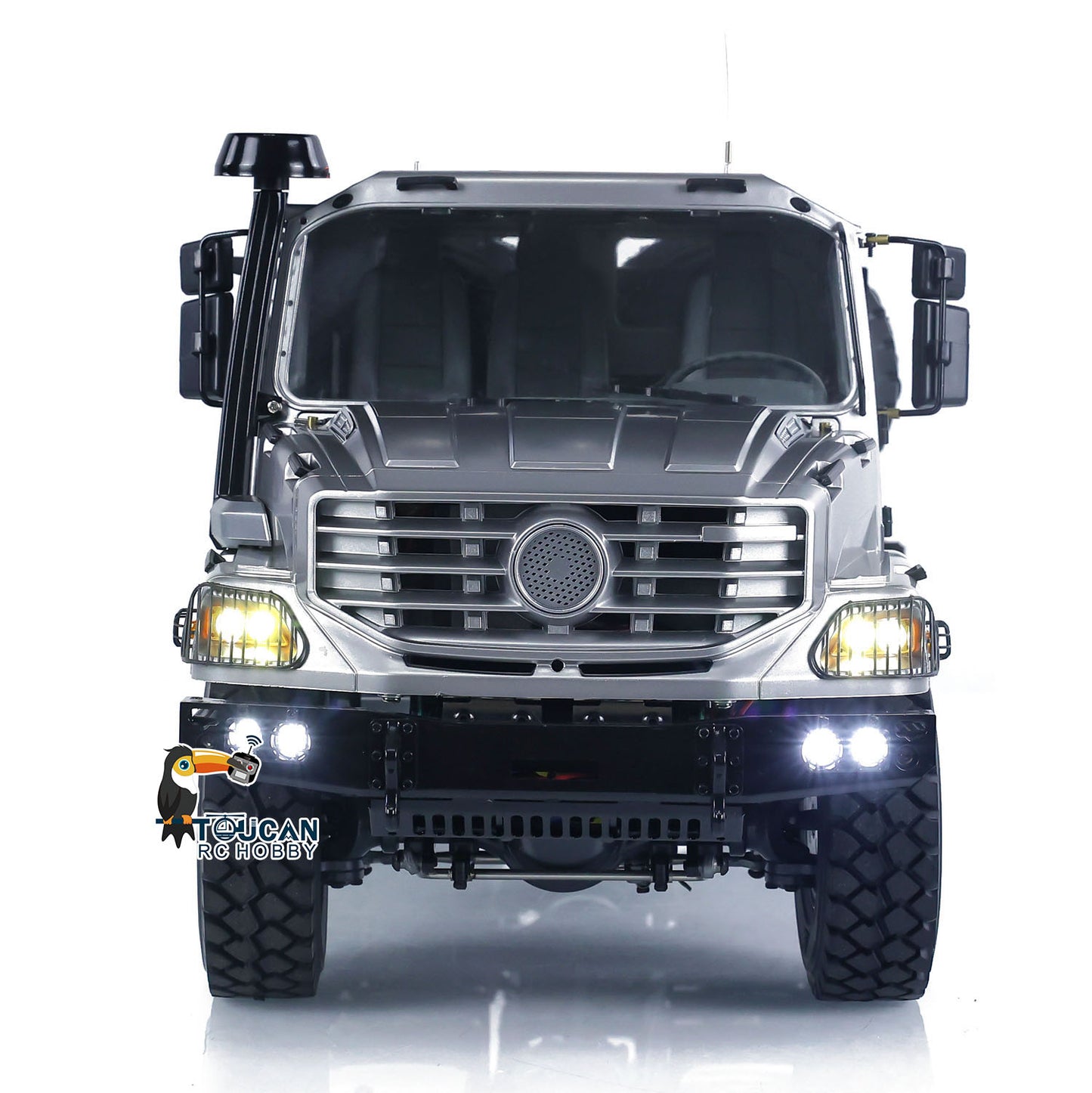 US Stock 1/14 6x6 RC Off-road Tractor Truck JDModel Remote Control Car Differential Axles