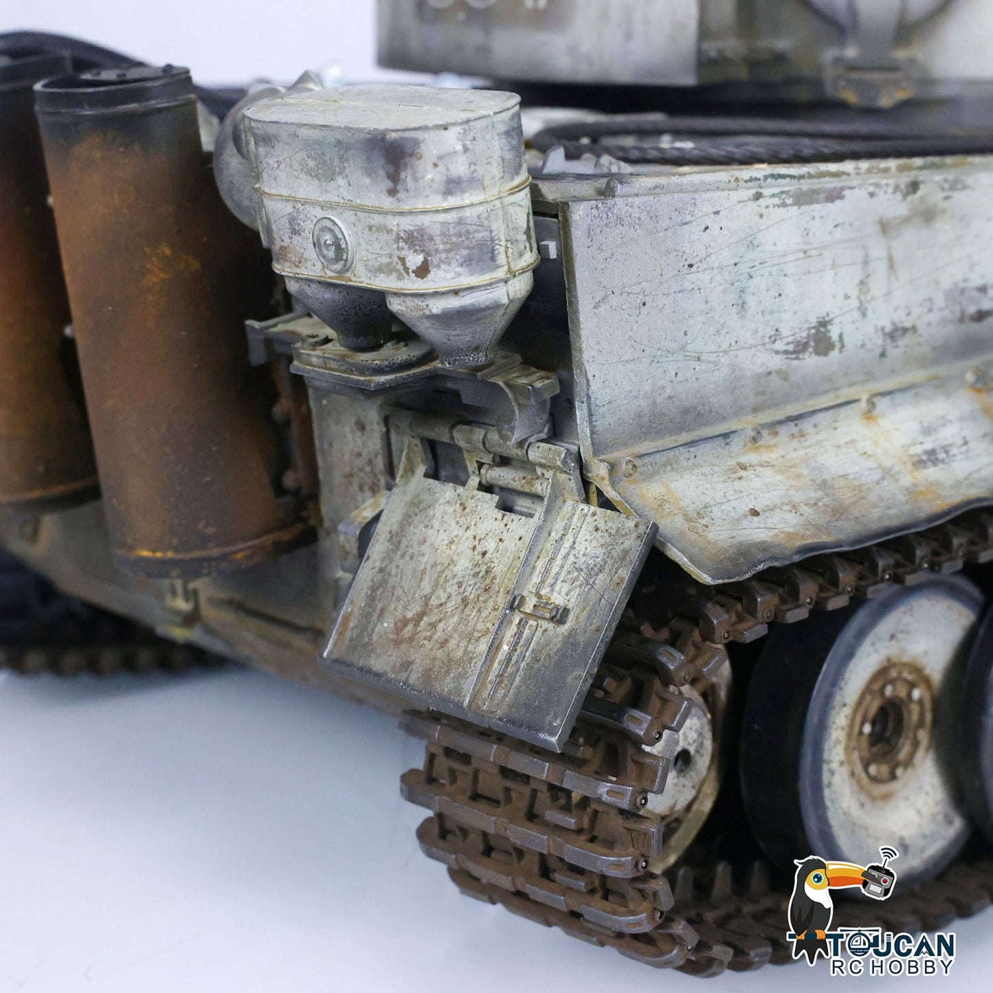 TOUCAN RC HOBBY Henglong 1/16 TK7.0 3818 Tiger I RTR RC Tank FPV 360 Degrees Turret Barrel Recoil Smoke Metal Tracks Sprockets Idlers Road Wheels Hand Spray Painting Color