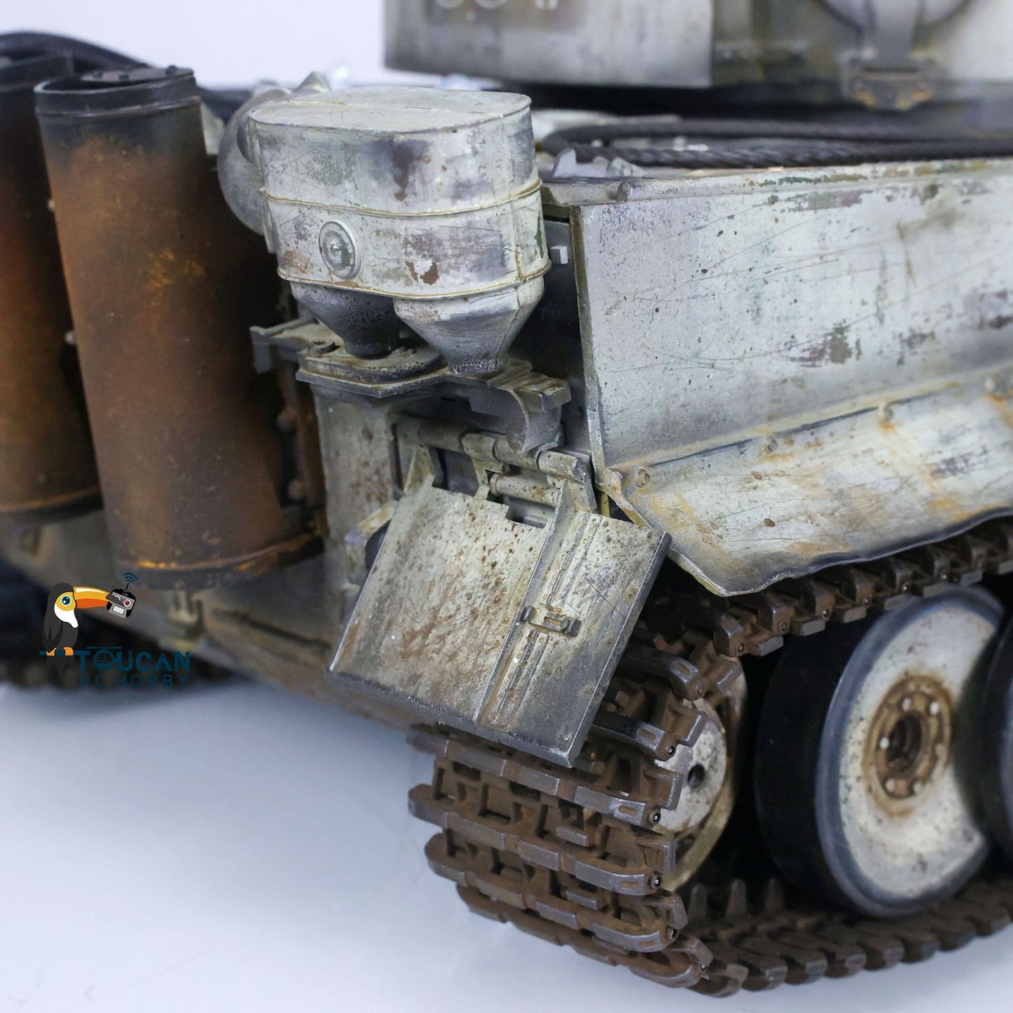 TOUCAN RC HOBBY Henglong 1/16 TK7.0 Plastic German Tiger I Panther RTR RC Tank 3818/3819 360 Degrees Turret Infrared Combat BB Sounds Lights Smoke Model