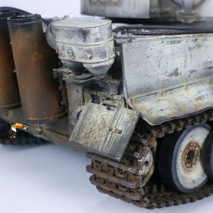 TOUCAN RC HOBBY Henglong 1/16 TK7.0 Plastic German Tiger I Panther RTR RC Tank 3818/3819 360 Degrees Turret Infrared Combat BB Sounds Lights Smoke Model