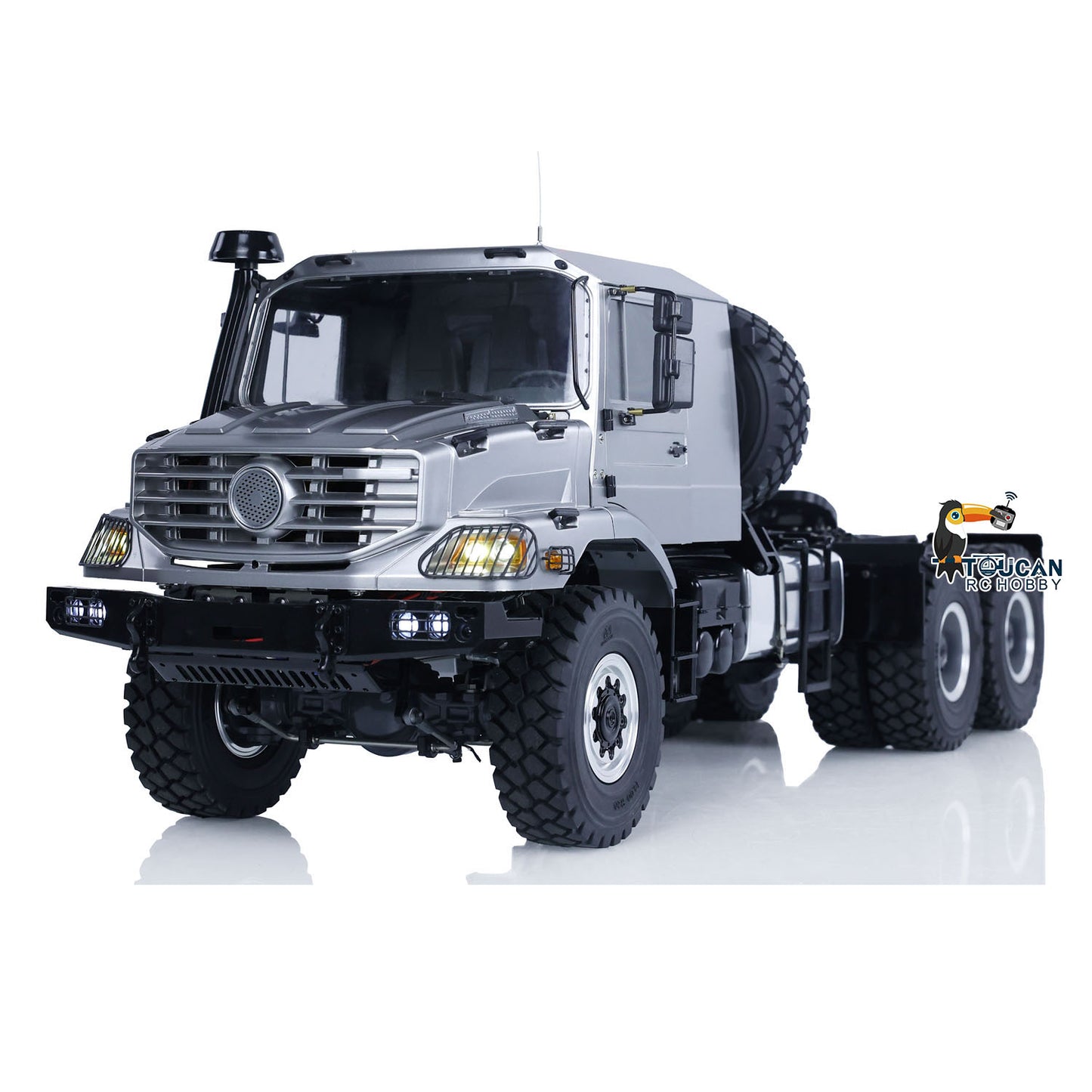 US Stock 1/14 6x6 RC Off-road Tractor Truck JDModel Remote Control Car Differential Axles