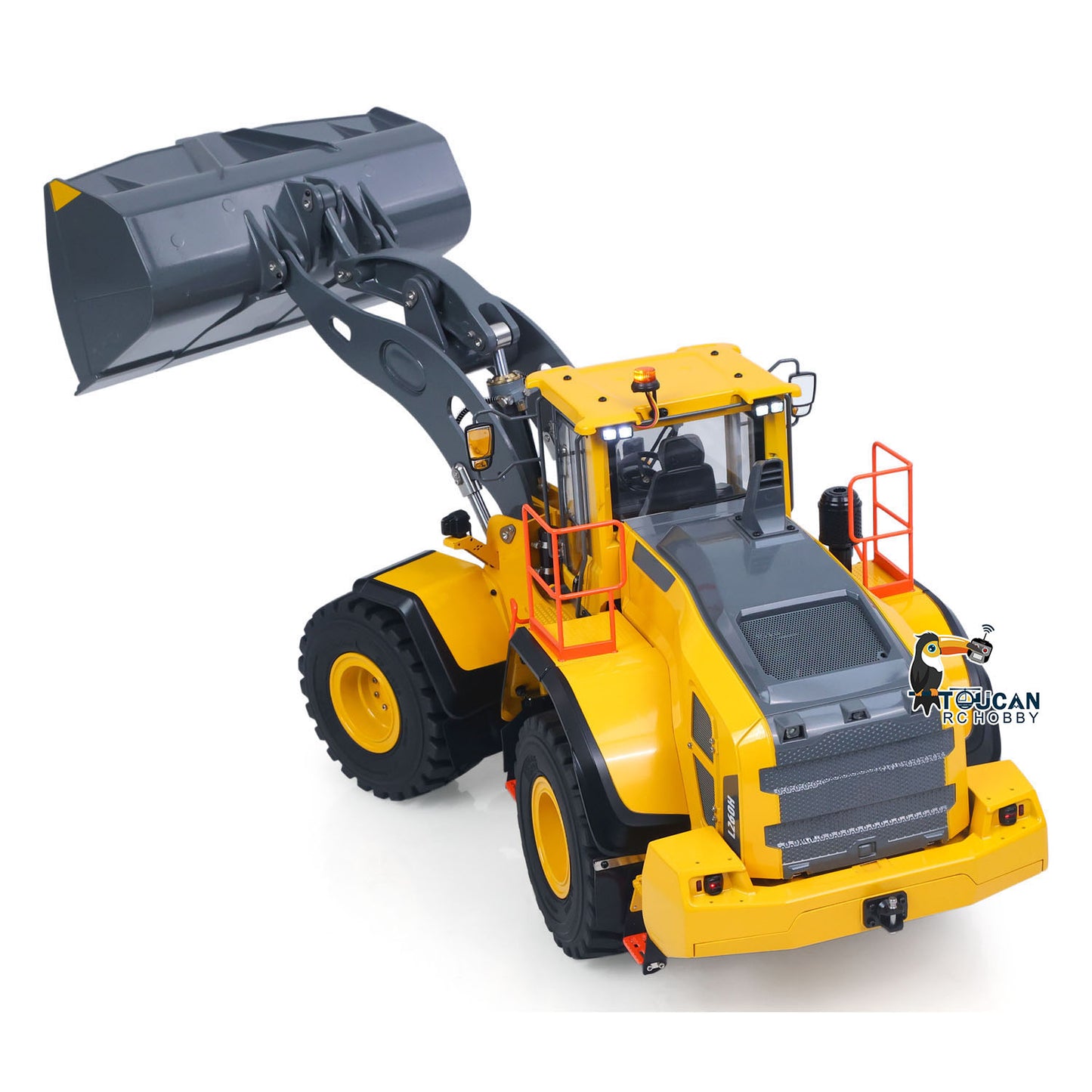 Double E Metal 1/14 4X4 Remote Control Hydraulic Loader L260H Axle Locks 2Speed Gearbox Brushless Motor Battery RTR Light System