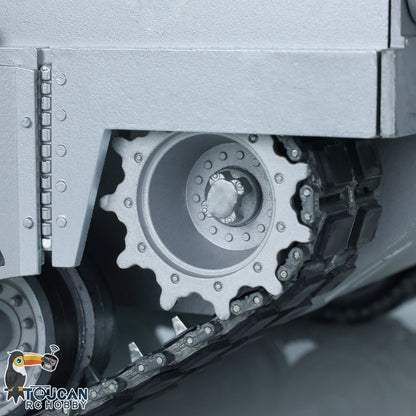 1:16 Scale Full Metal RC Tank US Abrams M1A2 3918 Remote Controlled Electric Tracked Car TUSK I Driving Gearbox Barrel Recoil Speaker Lifting System