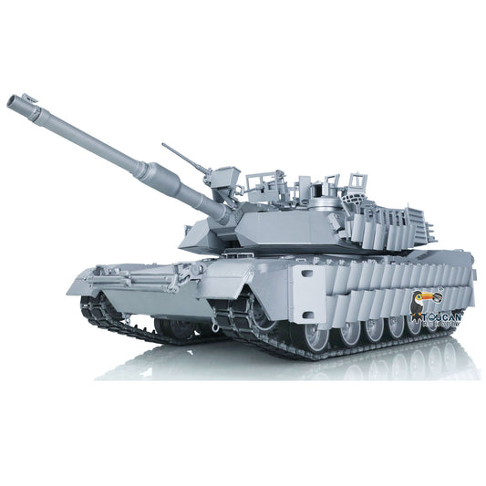Full Metal 1:16 RC Military Tank 3918 Abrams M1A2 TUSK II Radio Controlled Tracked Car Model Speaker Barrel Recoil and Lifting System Driving Gearbox